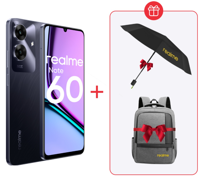 Смартфон Realme Note 60 4/128Gb Marble Black + подарок купить,NaN