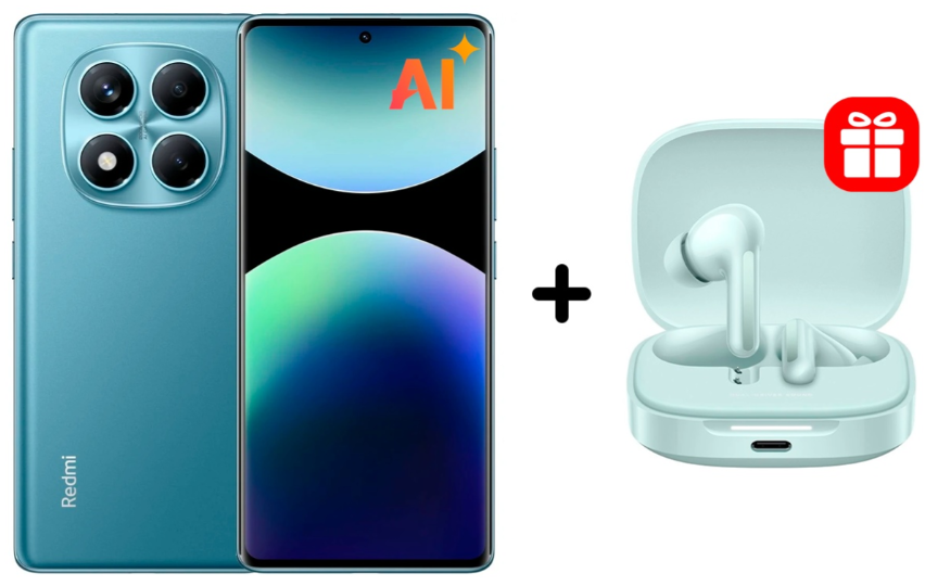 Смартфон Xiaomi Redmi Note 14 Pro 4G 8/256Gb Ocean Blue + подарок купить,NaN