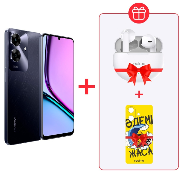 Смартфон Realme Note 60 4/128Gb Marble Black + подарок купить,99500