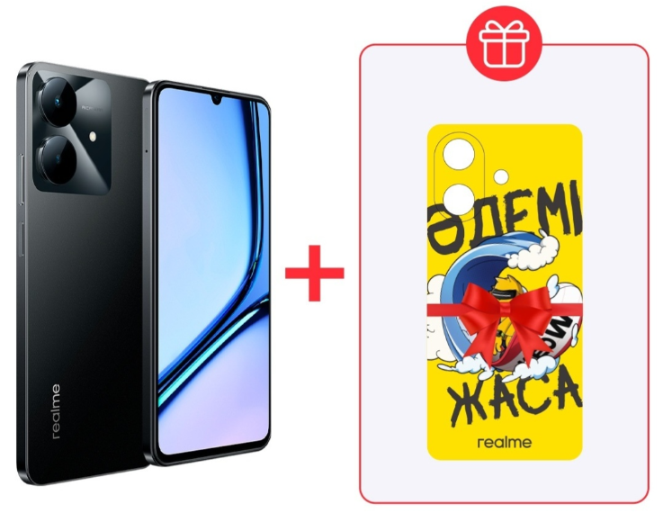 Смартфон Realme Note 60X 3/64Gb Marble Black + подарок купить,99000