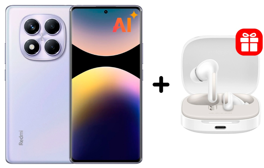 Смартфон Xiaomi Redmi Note 14 Pro 4G 8/256Gb Aurora Purple + подарок купить,NaN