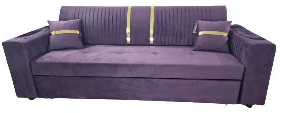 Диван прямой Dribus.kz Барон 2.45 фиолетовый 245х86 см купить,NaN