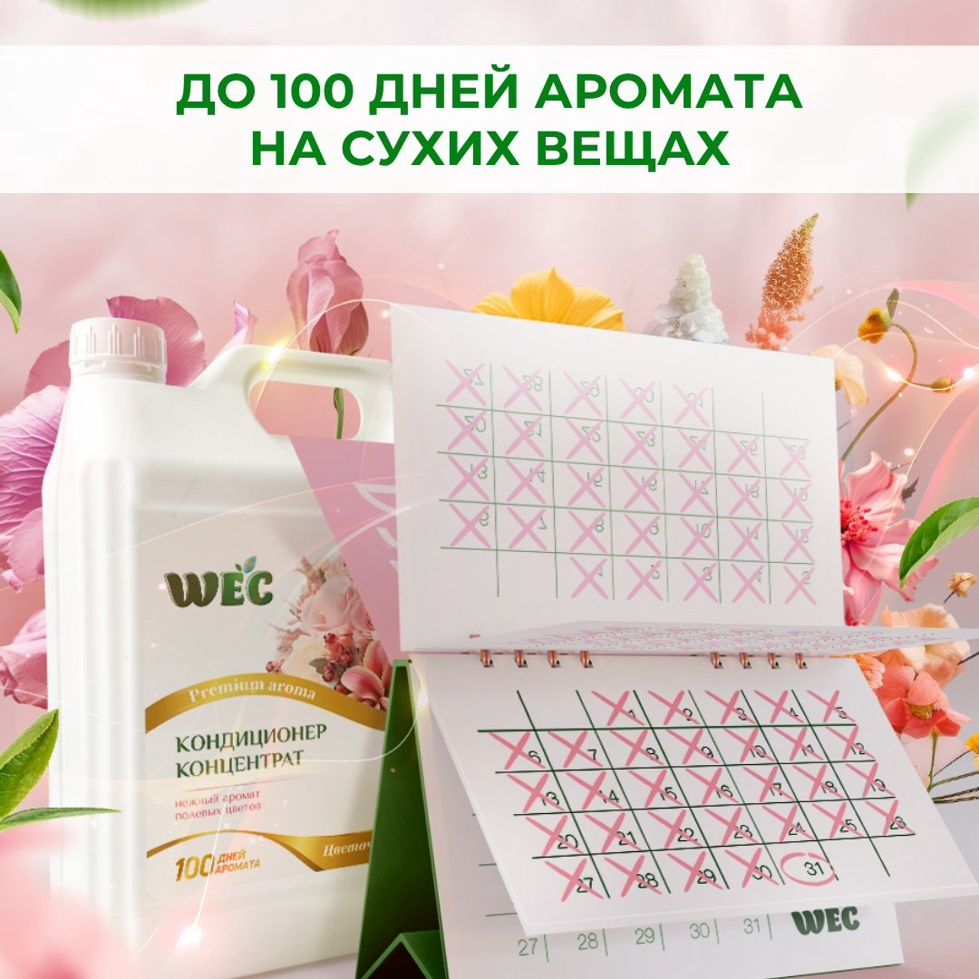Кондиционер WEC Fresh Perfume Цветочные поля 2000 мл купить,NaN