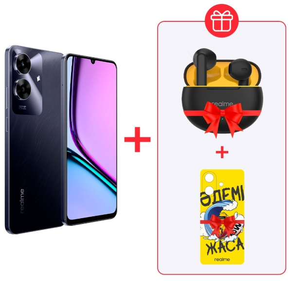 Смартфон Realme Note 60 4/128Gb Marble Black + подарок купить,86000