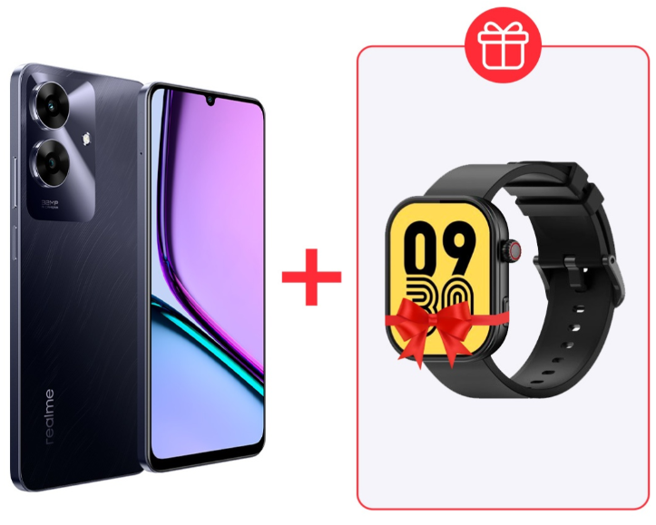Смартфон Realme Note 60 4/128Gb Marble Black + подарок купить,NaN