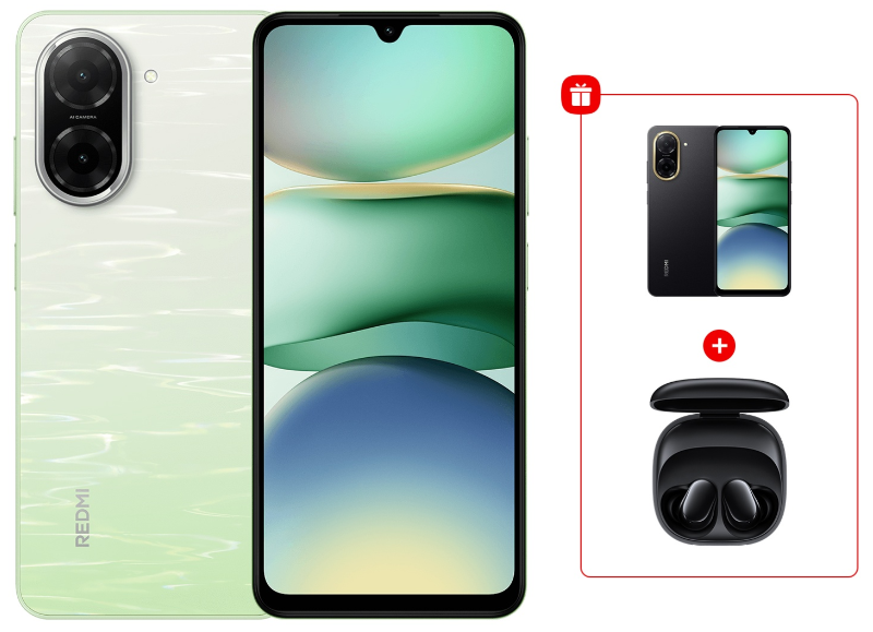 Смартфон Xiaomi Redmi A5 4G 3/64Gb Lake Green + подарок купить,NaN