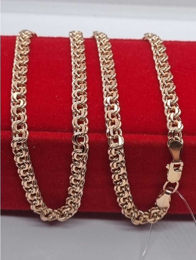 Цепь Zhanar Gold ZHA84_698 длина 60 см, вес 11.88 г золото, плетение бисмарк