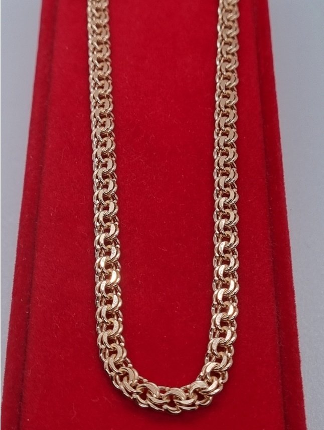 Цепь Zhanar Gold ZHA84_698 длина 60 см, вес 11.88 г золото, плетение бисмарк