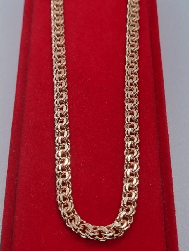 Цепь Zhanar Gold ZHA84_698 длина 60 см, вес 11.88 г золото, плетение бисмарк купить,1030000