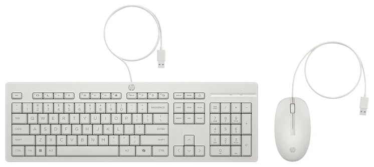 Клавиатура + мышь HP 225 Wired Combo G2 AW5S6AA Cashmere White купить,NaN