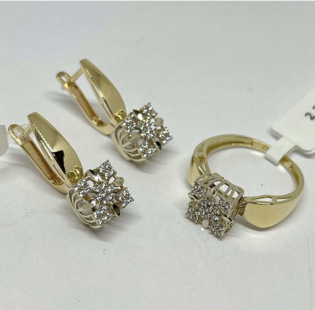 JN Diamond AIG-2023/45 вес 6.28 г золото, фианит купить,NaN