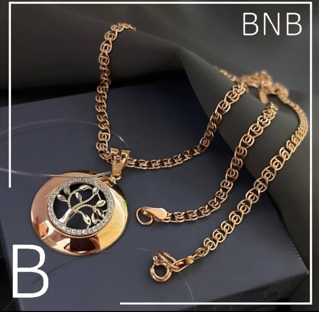 Золото России BNB_ЗР_ДеревоЦепьЛав_0600 вес 12.99 г золото, фианит купить,1000000