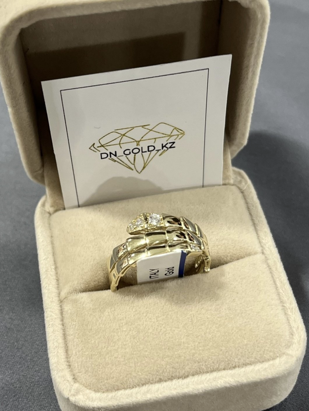 Кольцо Exclusive Gold KERIM размер регулируемый вес 3.55 г золото, без вставок купить,NaN