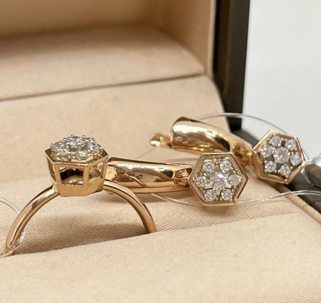 Exclusive Gold Aij276 вес 3.4 г золото, фианит купить,NaN