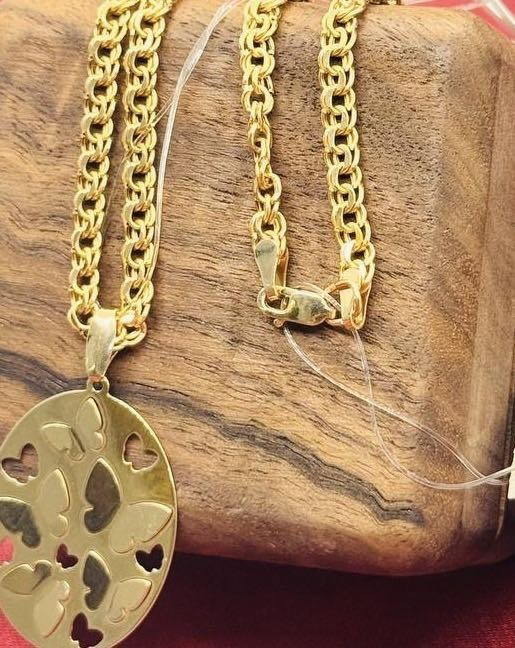 Цепь Exclusive Gold 710200 длина 55 см, вес 8.11 г золото, плетение бисмарк купить,NaN