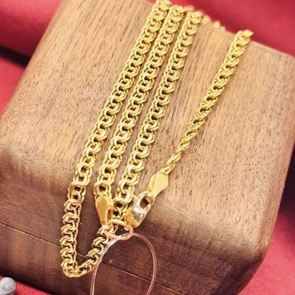 Цепь Exclusive Gold Aij411 длина 45 см, вес 3.75 г золото, плетение бисмарк купить,320000