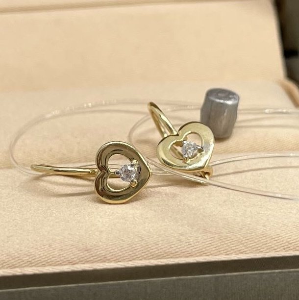 Серьги Exclusive Gold Aij287 вес 0.97 г золото, без вставок