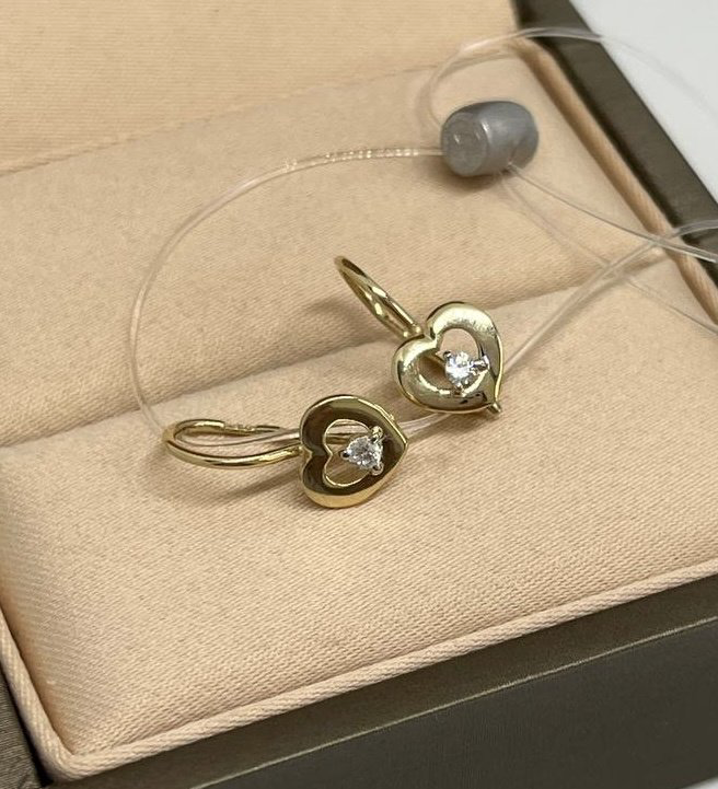 Серьги Exclusive Gold Aij287 вес 0.97 г золото, без вставок купить,80900