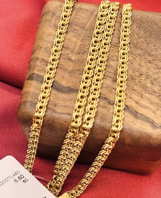 Цепь Exclusive Gold 017399 длина 60 см, вес 6.6 г золото, плетение бисмарк купить,500000
