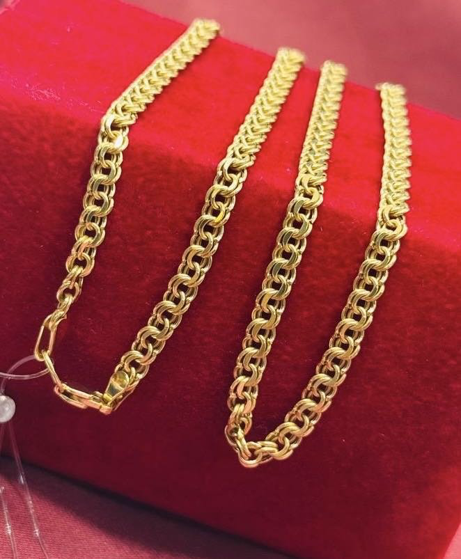 Цепь Exclusive Gold 01928 длина 55 см, вес 6.13 г золото, плетение бисмарк купить,470000