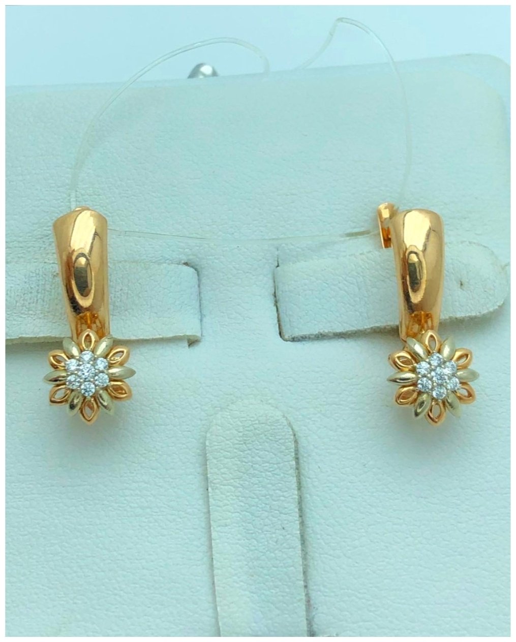 Серьги GOLD TRADE Ж1061 вес 2.3 г золото, фианит купить,168950