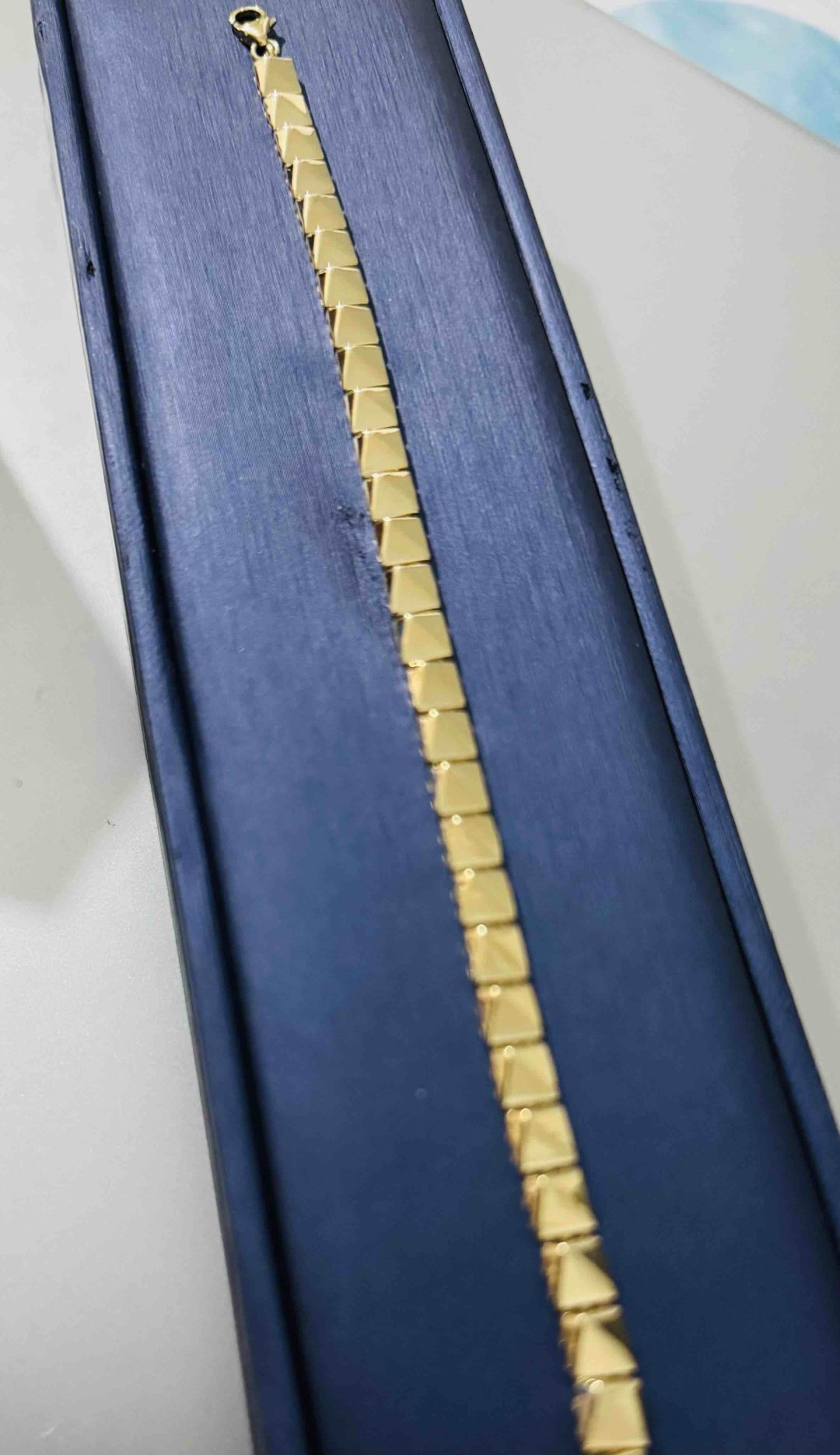 Браслет Exclusive Gold Aij341 длина 18.19 см, вес 6.47 г золото, плетение якорное купить,482450.00000000006