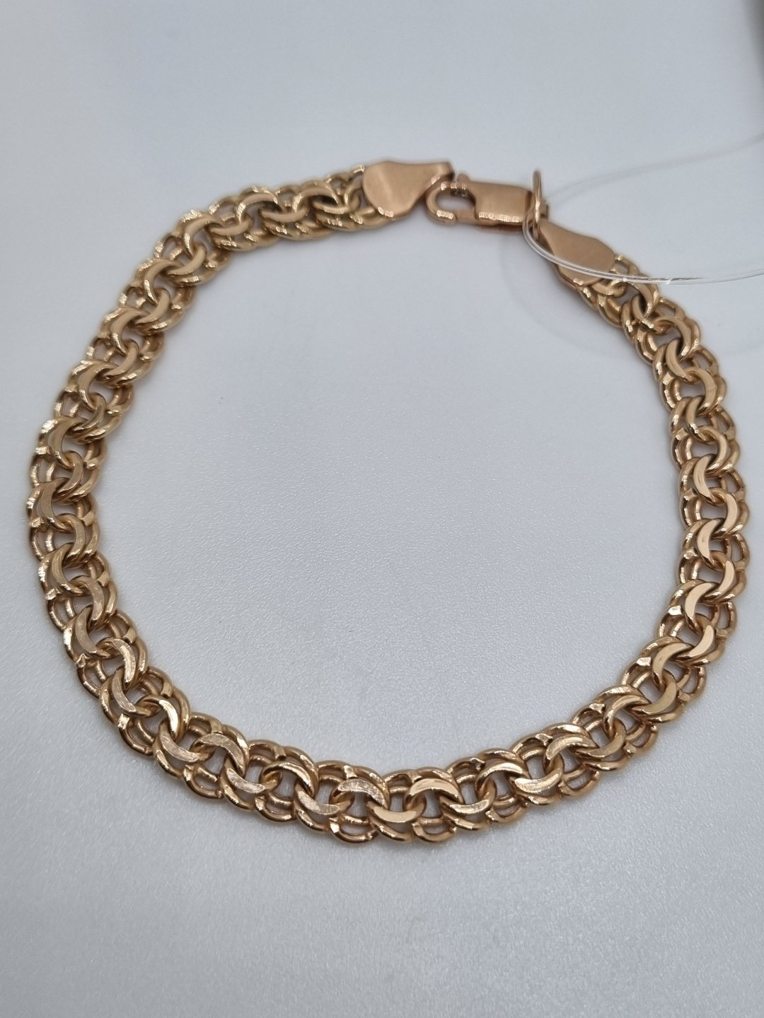 Браслет Zhanar Gold ZHA84-876 длина 19 см, вес 5.71 г золото, плетение бисмарк купить,415000