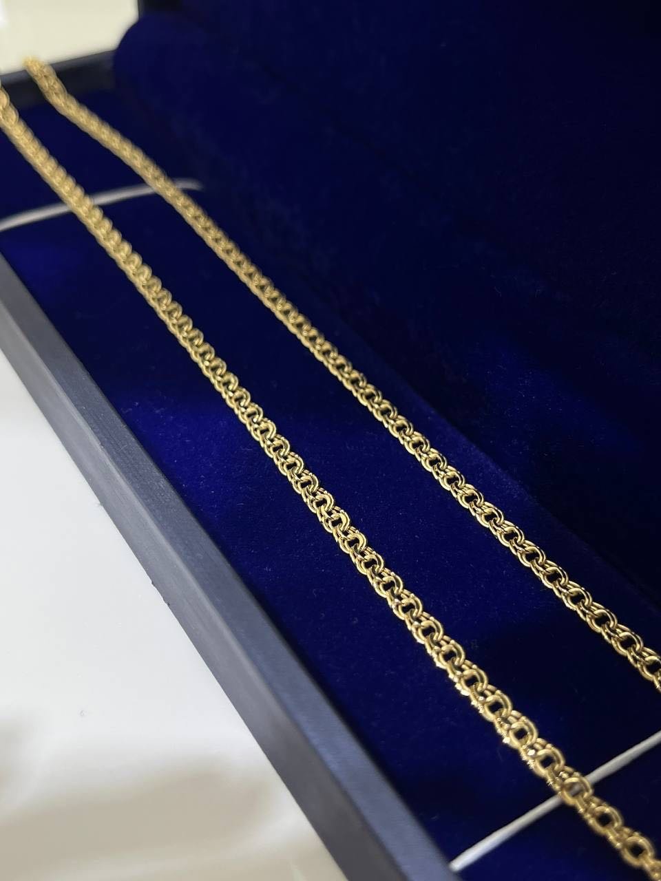 Цепь Exclusive Gold Aij310 длина 60 см, вес 5.05 г золото, плетение бисмарк