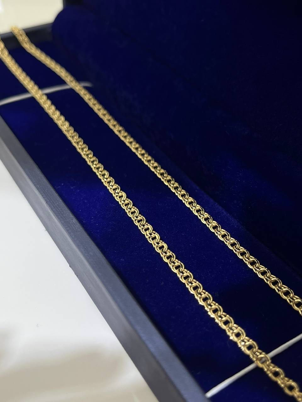 Цепь Exclusive Gold Aij310 длина 60 см, вес 5.05 г золото, плетение бисмарк купить,380000