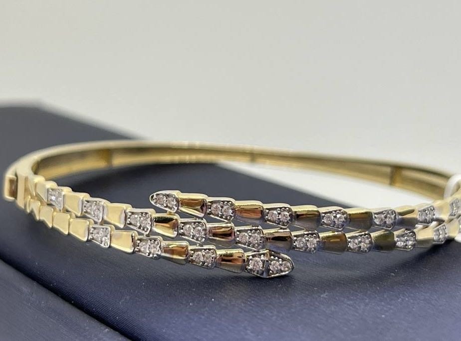 Браслет Exclusive Gold Aij298 длина 19 см, вес 8.2 г золото, плетение обод