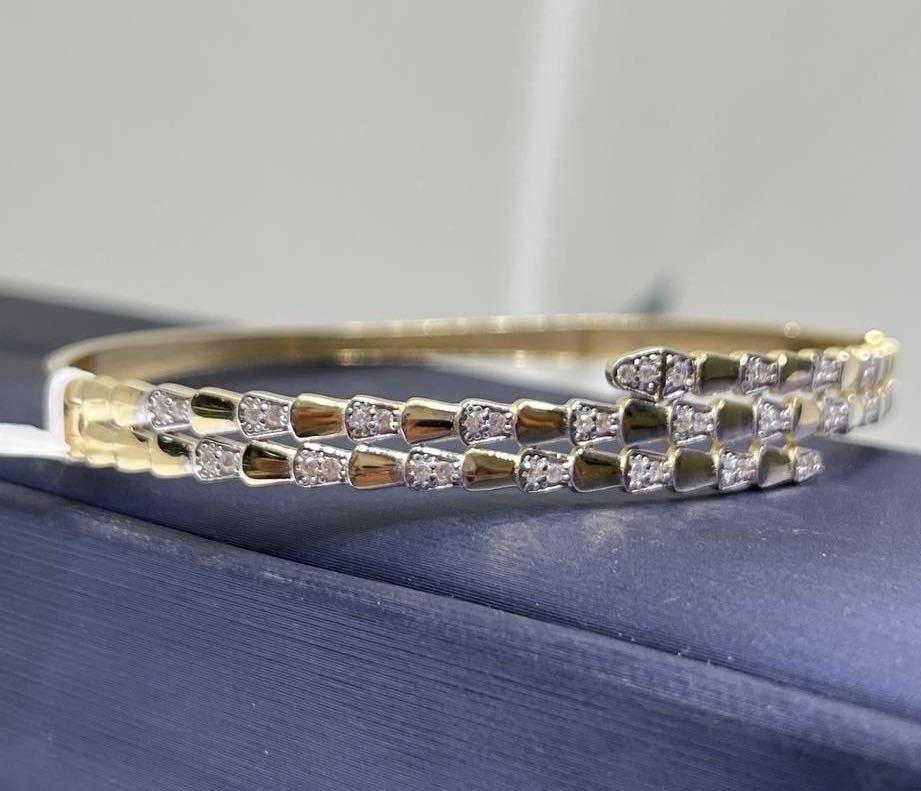 Браслет Exclusive Gold Aij298 длина 19 см, вес 8.2 г золото, плетение обод