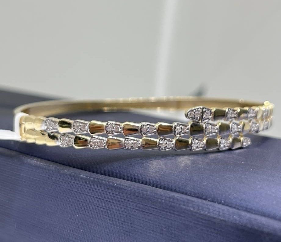 Браслет Exclusive Gold Aij298 длина 19 см, вес 8.2 г золото, плетение обод купить,611450