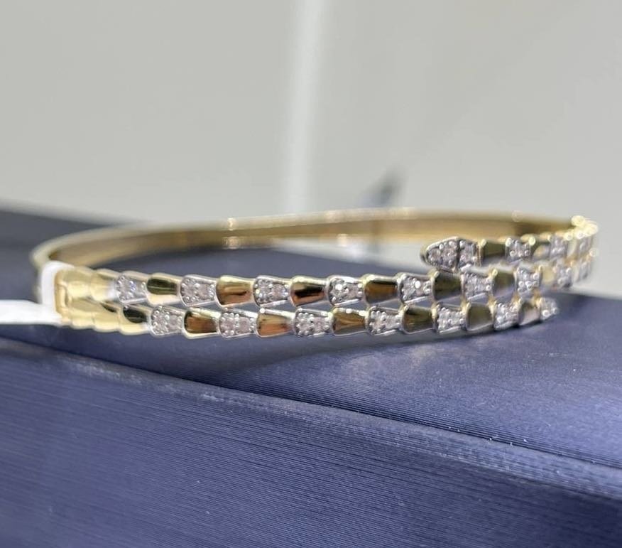 Браслет Exclusive Gold Aij298 длина 19 см, вес 8.2 г золото, плетение обод