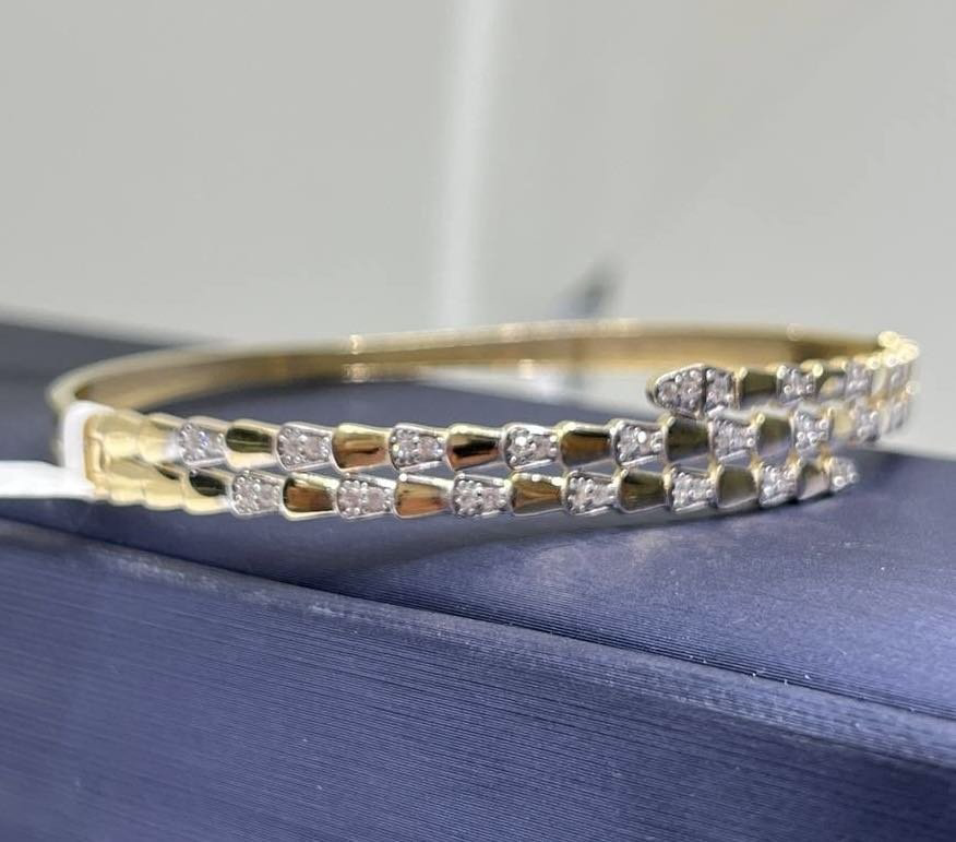 Браслет Exclusive Gold Aij298 длина 19 см, вес 8.2 г золото, плетение обод купить,611450