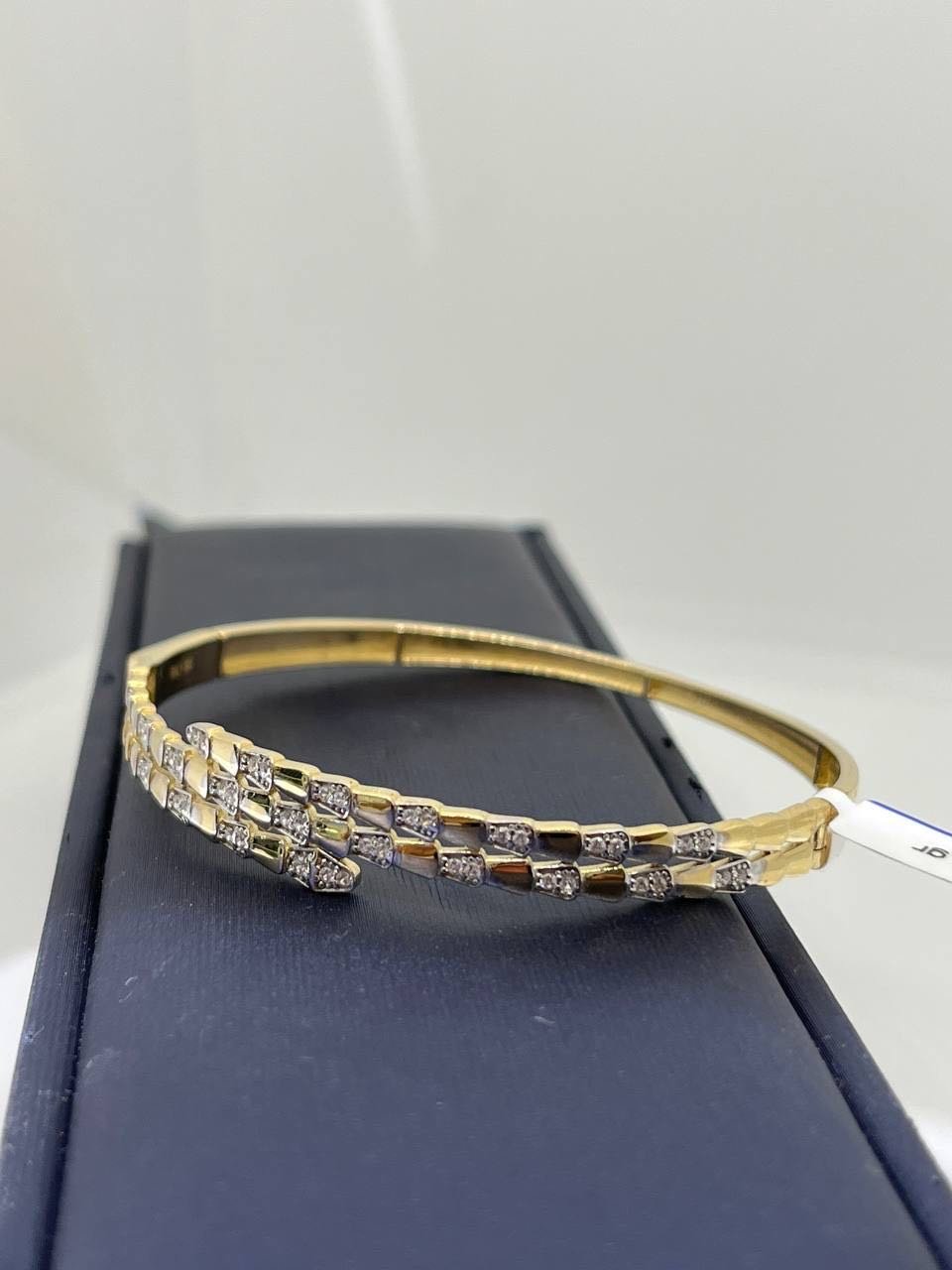 Браслет Exclusive Gold Aij298 длина 19 см, вес 8.2 г золото, плетение обод