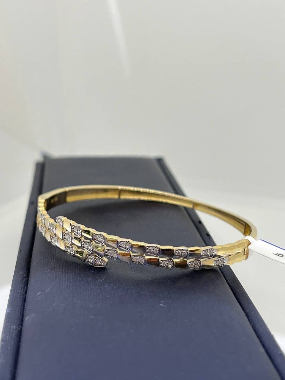 Браслет Exclusive Gold Aij298 длина 19 см, вес 8.2 г золото, плетение обод купить,611450