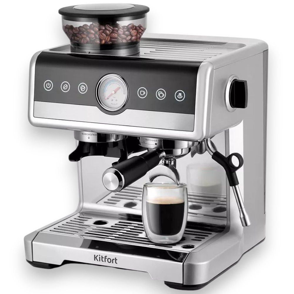Кофейная станция Kitfort КТ-7413 silver/black
