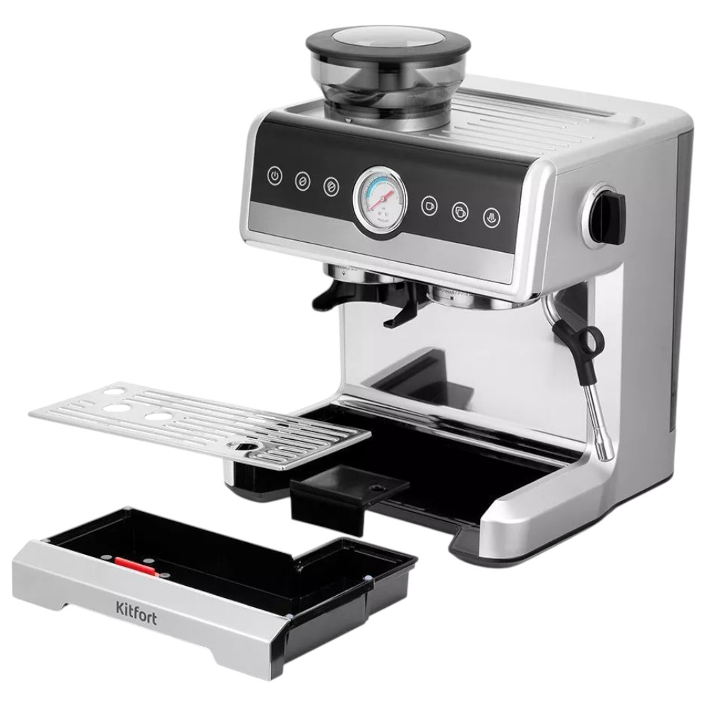 Кофейная станция Kitfort КТ-7413 silver/black - ForteMarket Кофейная станция Kitfort КТ-7413 silver/black купить,233990