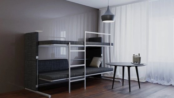 Диван Мебель Азии Twin twist Oslo black купить,NaN