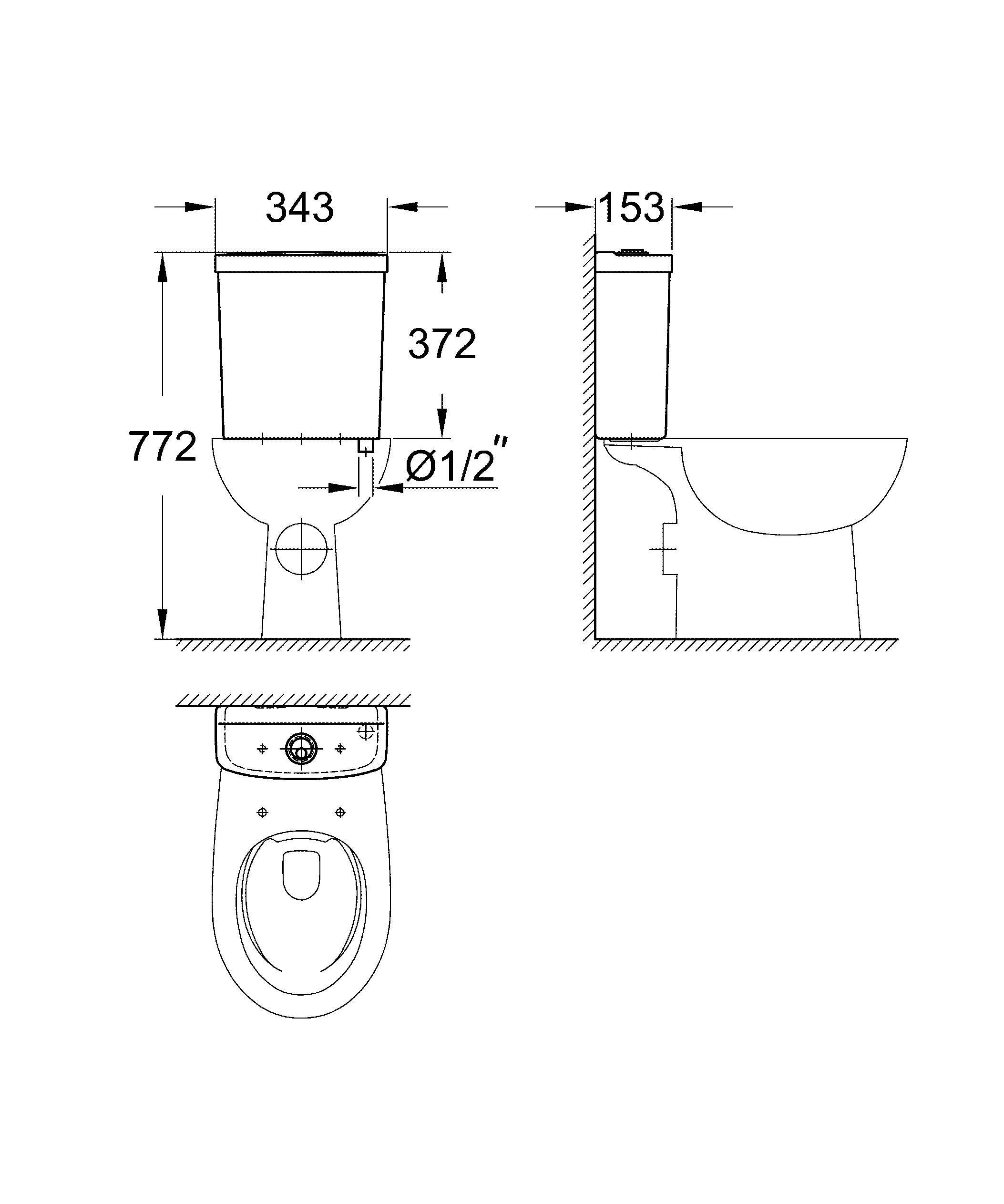 Бачок для унитаза Grohe 39436000 белый купить,0