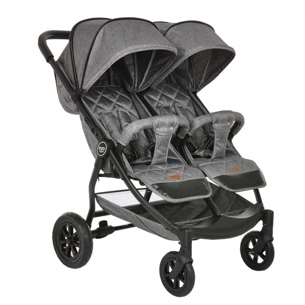 Коляска для двойни Pituso Duocity Grey Metallic купить,NaN