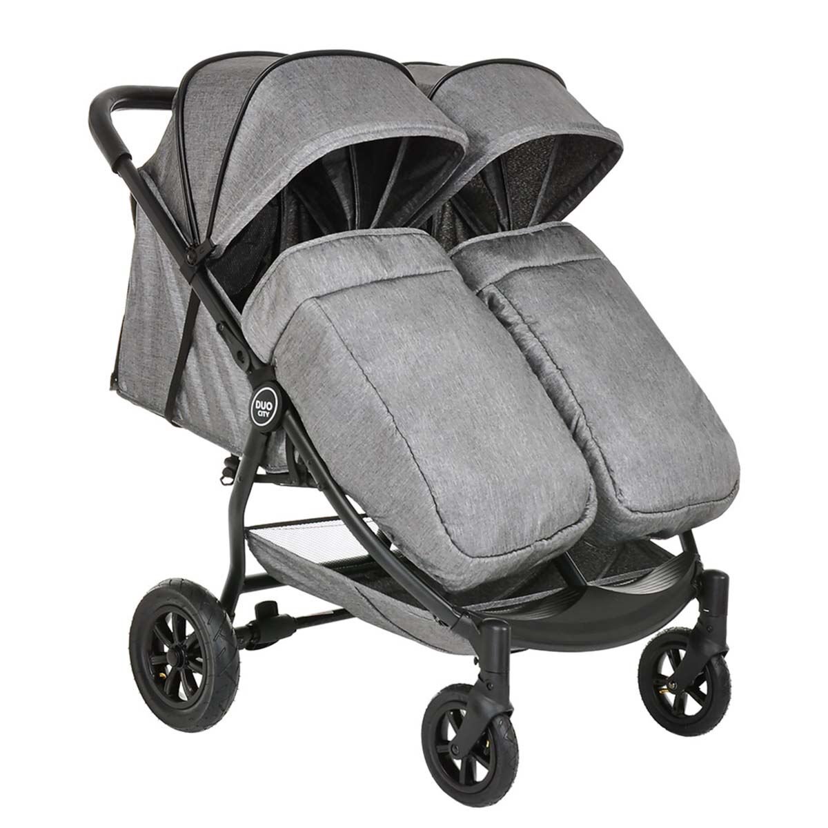 Коляска для двойни Pituso Duocity Grey Metallic купить,NaN