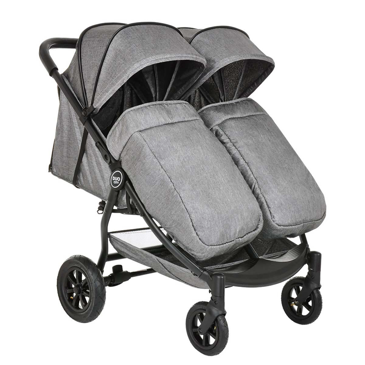 Коляска для двойни Pituso Duocity Grey Metallic купить,NaN