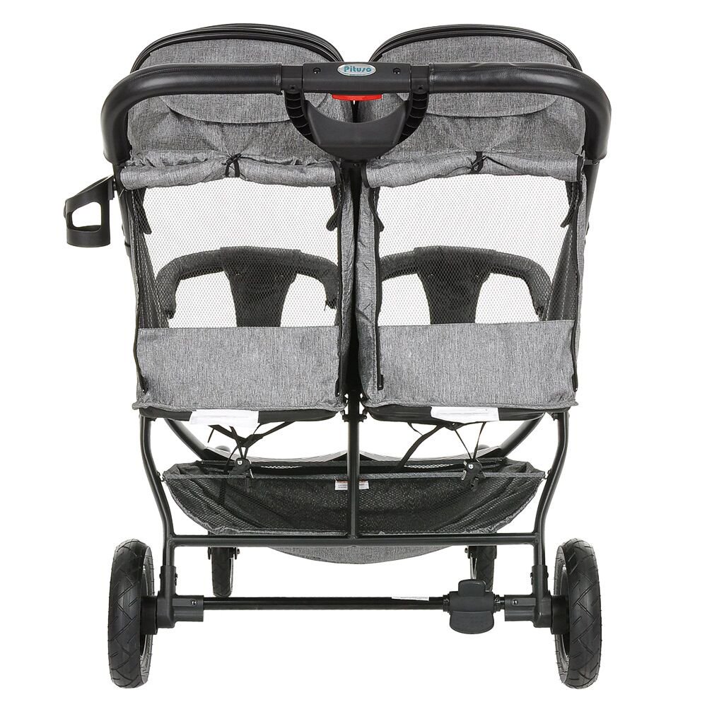 Коляска для двойни Pituso Duocity Grey Metallic купить,NaN
