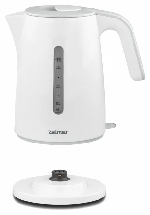 Электрочайник Zelmer ZCK7621S 1.7 л белый купить,0