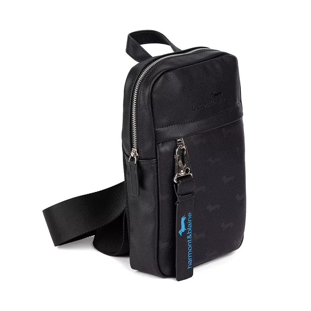 Сумка мужская Harmont & Blaine Chest Rig bag Blaine Allover 005 черная - ForteMarket Сумка мужская Harmont & Blaine Chest Rig bag Blaine Allover 005 черная купить,0