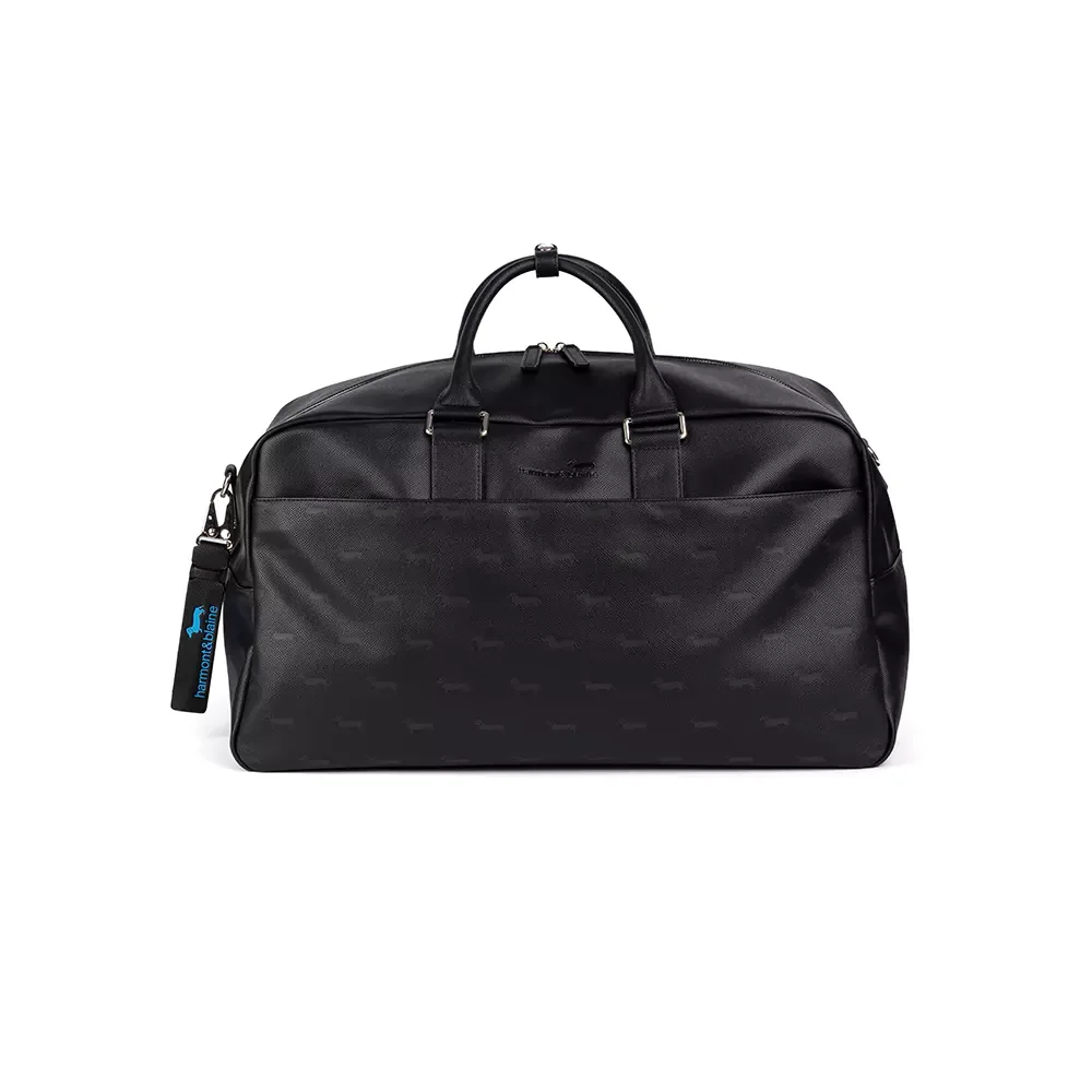 Сумка мужская Harmont & Blaine Duffle bag Blaine Allover 006 черная купить,NaN