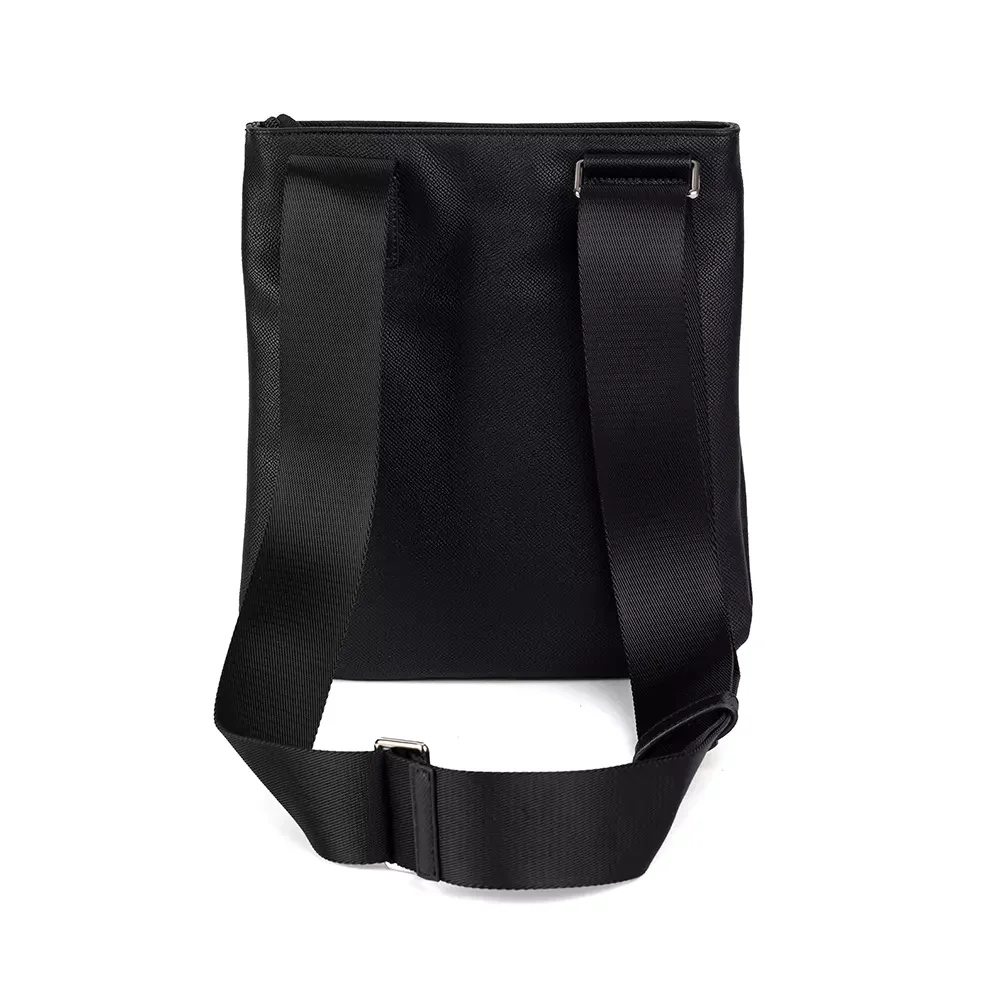 Сумка мужская Harmont & Blaine Flat crossbody bag Blaine Allover 002 черная купить,0