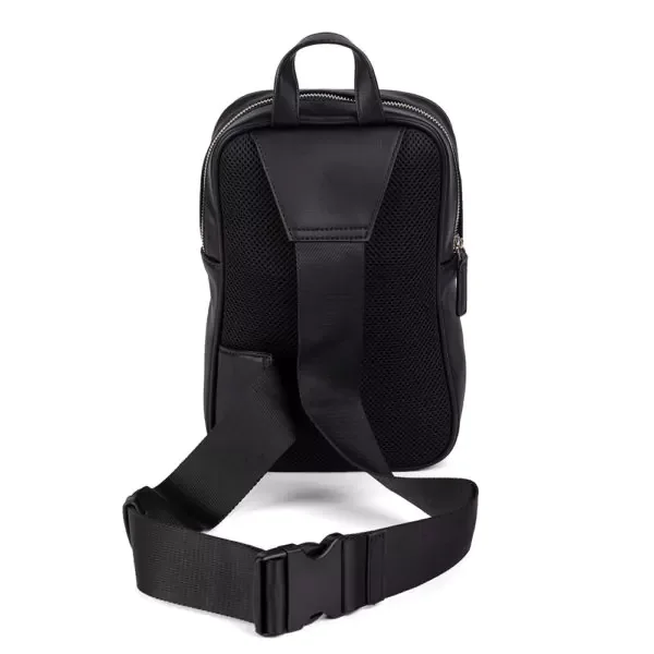 Сумка мужская Harmont & Blaine Chest Rig bag Grained Solid 003 черная купить,0