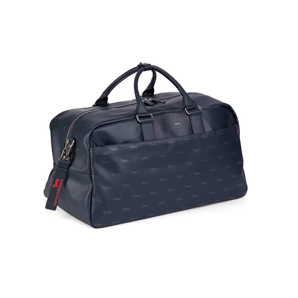 Сумка мужская Harmont & Blaine Duffle bag Blaine Allover 006 синяя купить,0